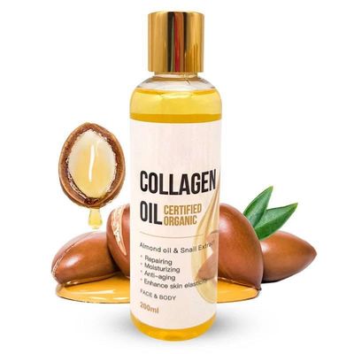NUOVADERM Collagen Oil for Face and Body - Hydrating Facial Oil with Hyaluronic Acid, Sweet Almond Oil, Vitamin E Snail Mucin for Skin Lifting, Firming Tightening, Anti-aging Reducing Wrinkles