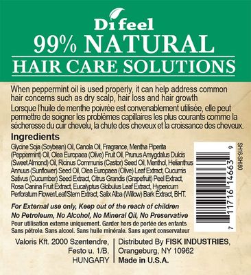 Difeel 99 Natural Therapeutic Hair Care Solutions - Max Shine 7.1 ounce