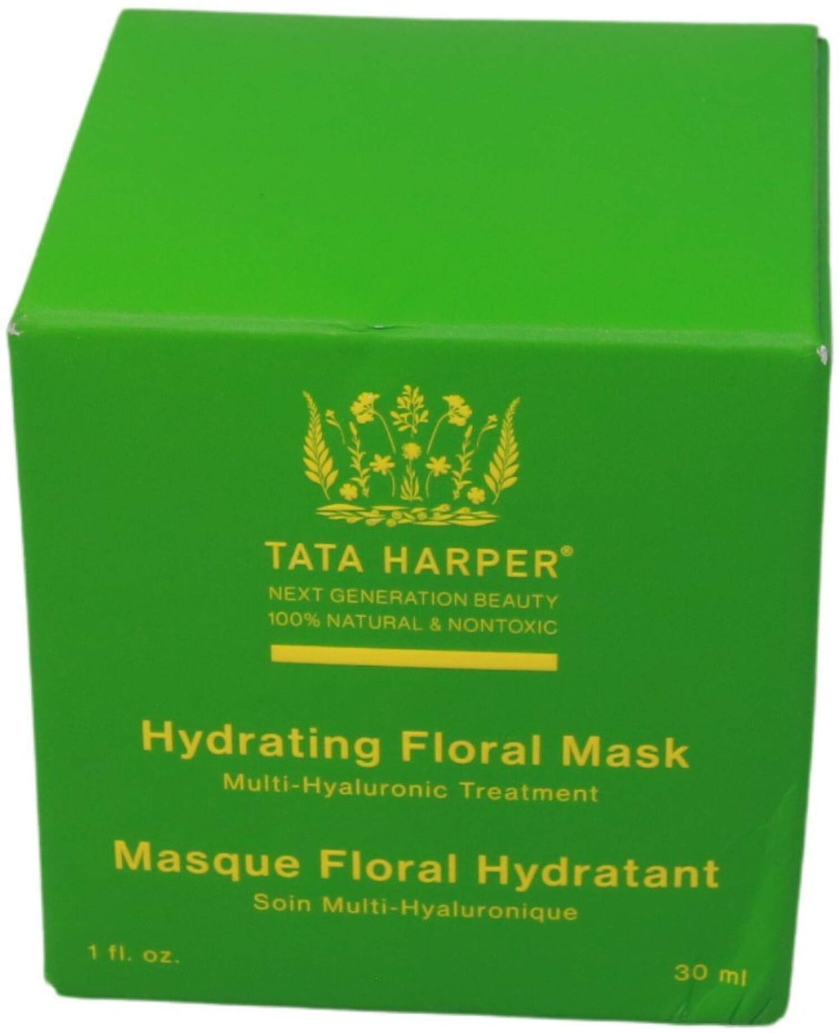 Tata Harper Hydrating Floral Face Mask, Multi-Hyaluronic Acid Redness Reducing Mask, 30ml