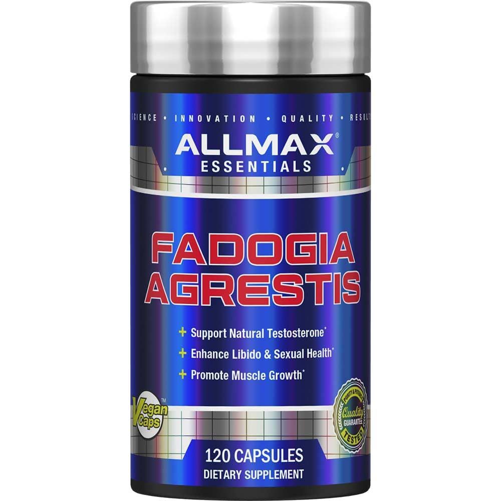 ALLMAX Essentials Fadogia Agrestis - 120 Capsules - Mens Health Supplement - Supports Natural Testosterone, Enhances Libido Promotes Muscle Growth - 120 Servings