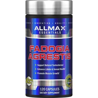 ALLMAX Essentials Fadogia Agrestis - 120 Capsules - Mens Health Supplement - Supports Natural Testosterone, Enhances Libido Promotes Muscle Growth - 120 Servings