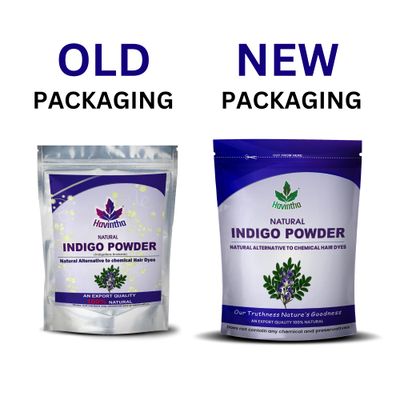 Havintha Natural Indigo Powder and Henna Powder Combo for Black Hair Colour (227g227g)