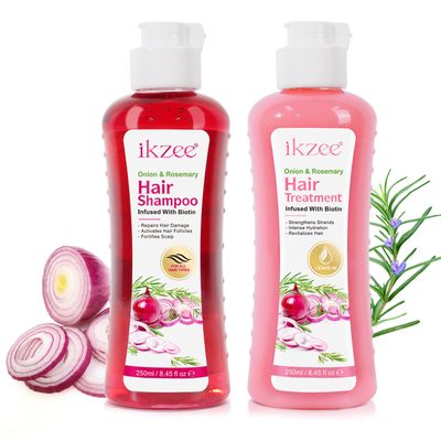 Onion Biotin and Rosemary Shampoo and conditioner Treatment Set, All Hair Types Conditioner Hair Care, Thinning Hair, Reduce Hair Loss -Soft and Shine - Promotes Growth for Fuller Healthier