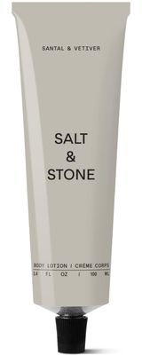Salt Stone Body Lotion for Women Men Hydrates, Nourishes Softens Skin Restores Dry Skin Fast-Absorbing Cruelty-Free Vegan (100 ml) (Santal Vetiver)