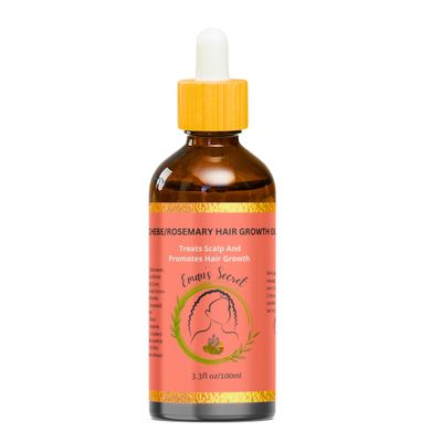 Eman&#39;s Secret Hair Growth Oil, Blend of Fenugreek Oil, Oil for Strengthen Hair Roots, Thicker, Fuller Hair, Hair Loss Prevention, and Thin Hair Solution for Damaged Hair (3.3 Fl Oz (Pack of 1))
