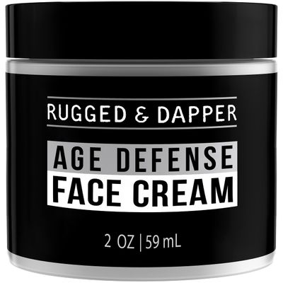 RUGGED DAPPER - Mens Face Cream with Hyaluronic Acid - Ultra-Hydrating Mens Anti Aging Face Cream- 24 Hour Protection - 4 Month Supply - USA Made