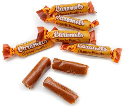 Caramel Candy Classic Vanilla 1 lb - Bulk Candy in Resealable Bag, Individually Wrapped for Freshness, Soft Chewy, Gluten Free
