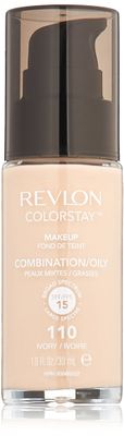 Revlon ColorStay Makeup with SoftFlex SPF6 CombinationOily Skin 110 Ivory, 1 Ounce