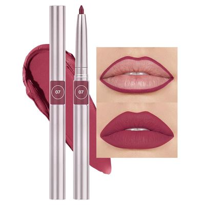 FeiCuiYun Retractable Lipliner Pencil Waterproof Makeup for Lip Liner and Eye Liner, Smooth and Creamy, Long Lasting Matte Finish, Vegan Beauty, Matte Velvet Pigmented Lip Liner (07Plum, 1)