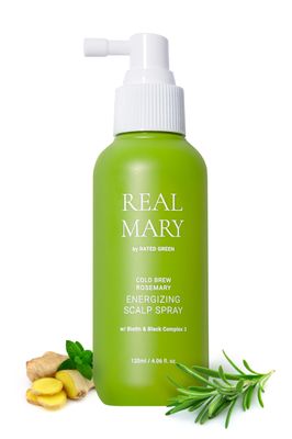 RATED GREEN REAL MARY Energizing Biotin Hair Growth Spray for Thinning Hair and Scalp for Men Women - Rosemary and Ginger Scalp Spray 4.06 fl oz
