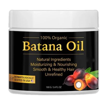 Raw Batana Oil for Hair Growth100 Natural Hair Growth Oil Promotes Hair Thickness, Strengthening, Batana Prevents Hair Loss epairs damaged Hair Mask hair Scalp Care for Men Women 3.4 OZ 100G