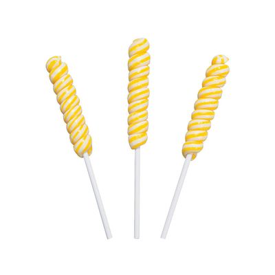 Yellow Mini Unicorn Twist Pops (24 lemon flavored suckers) Party Candy