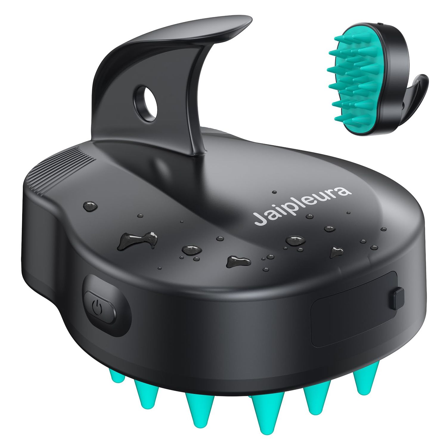 Electric Hair Scalp Massage Brush with Soft Silicone Bristles,3-Level Vibration,IPX6 Waterproof for Hair Growth Dandruff Removal, Scalp Exfoliator(Green)