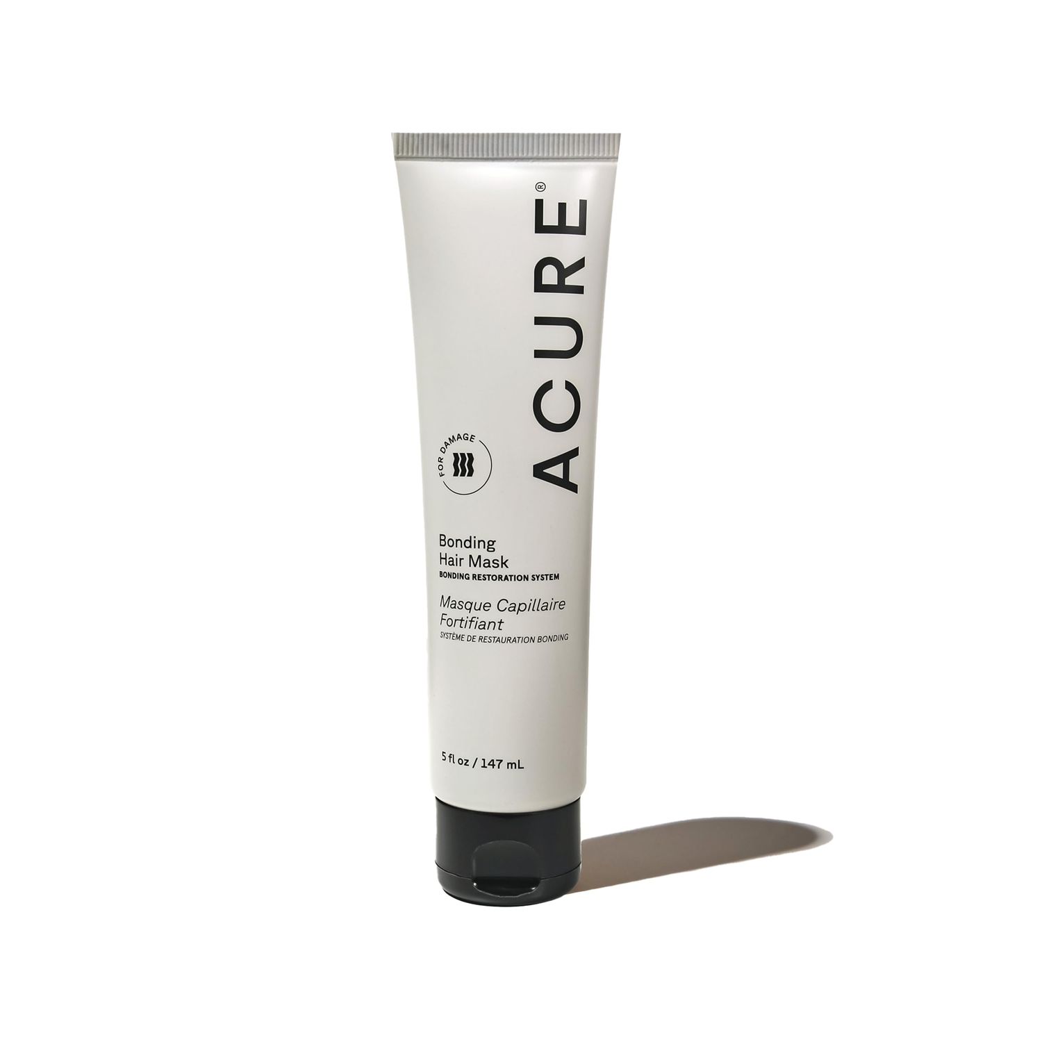 Acure Bonding Hair Mask - Weekly Deep Conditioning Treatment with Kokum Butter, Chia Seed Extract Avocado Oil for Damaged Hair, 5 fl oz