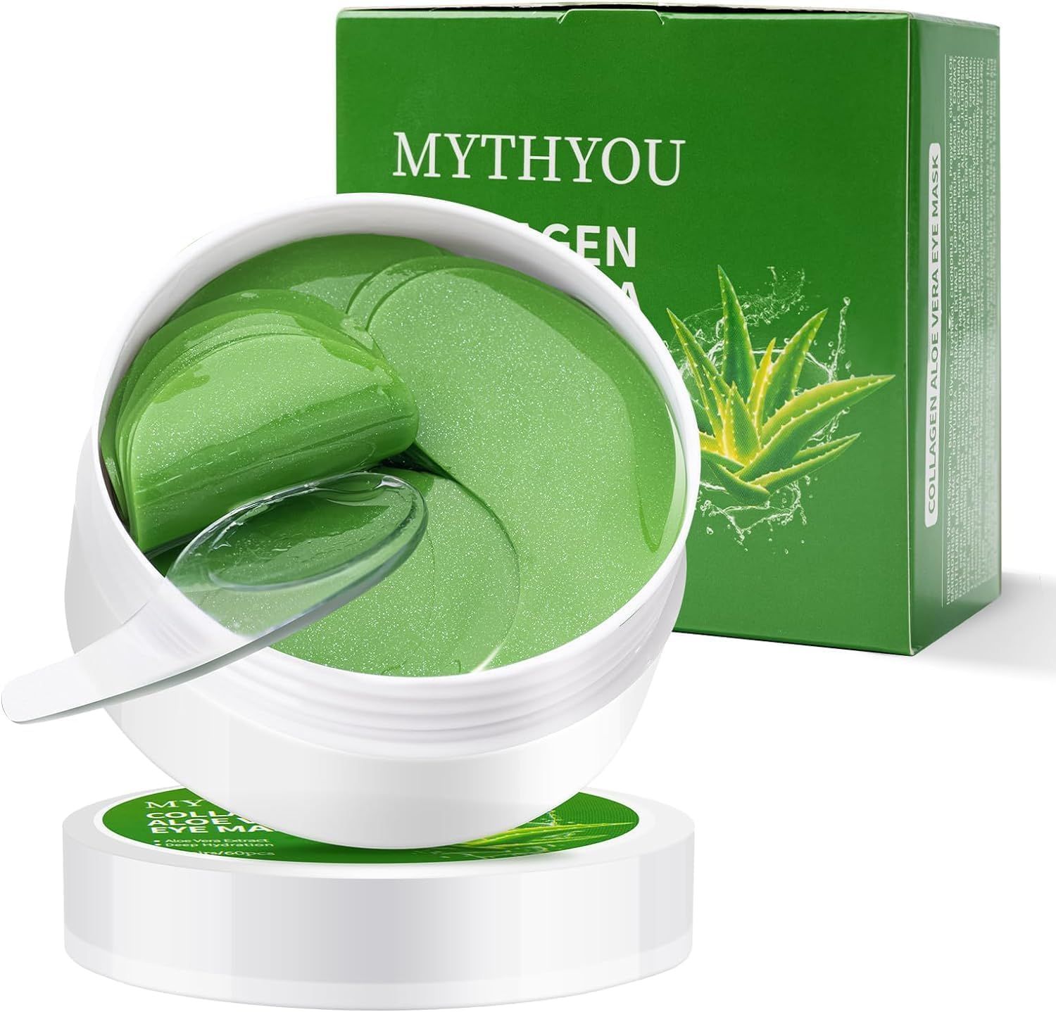FANMIN Under Eye Patches, 30 Pairs Aloe Vera Eye Mask for Dark Circles, Puffy Eyes, Wrinkles,Skincare for Women Men