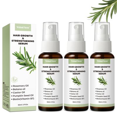 Rosemary Oil For Hair Growth, Strengthening Hair Scalp Spray, Nourishing Formula with Castor, Batana, Biotin, Promotes Thicker, Fuller Follicles for Women Men - All Hair Types (2 Oz, 3 Pack)