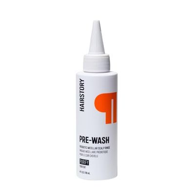 Hairstory Pre-Wash, Prebiotic Micellar Scalp Rinse, Refreshing Deep Clean for Hair, Removes Product Buildup, Oil Dirt, Balances Scalp Microbiome, 4oz