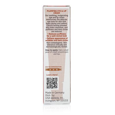 Weleda Plumping Eye Lip Cream with Peptides from Maca Root and Pomegranate