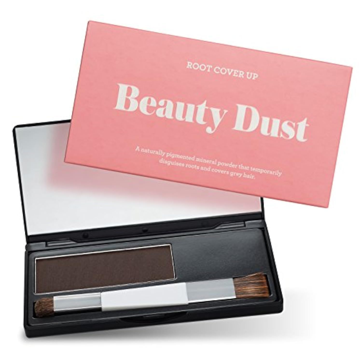 Beauty Dust Dark Brown Root Touch Up: 100 Clean, All-Natural, Talc-free Instant Gray Hair Root Concealer Dark Brown