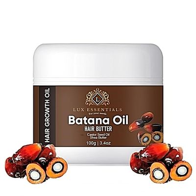 Batana Oil for Hair Growth and Thickness - Raw, Pure, Dr. Sebi Organic for Men Women (3.5OZ)