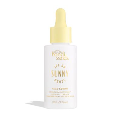 Bondi Sands Sunny Drops SPF 60 Face Serum, Hydrating Nourishing Broad Spectrum Sunscreen, Lightweight, Silky-Smooth Finish, Oil-Free, 1.01 Fl Oz