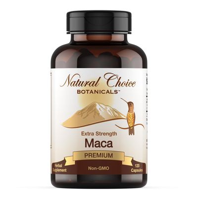 Natural Choice Botanicals Organic Maca Root Capsules (High Potency), Non-GMO Verified Supplement - 120 Capsules, 2 Month Supply