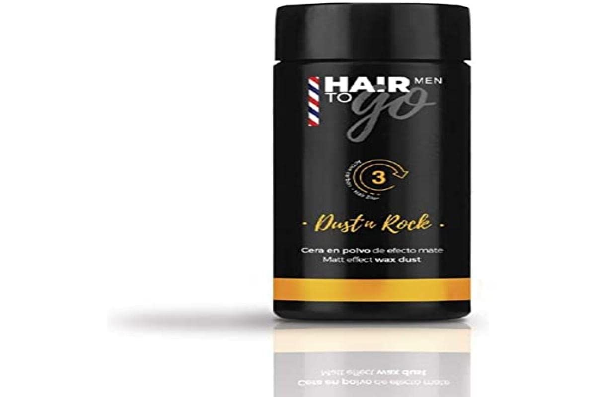 Lendan - Powder Hair Wax for Men - Dust &#39;n Rock - 10 g - Matte Wax - Texturizing Powder - with Activated Charcoal and Ginseng - Adds Volume - Absorbs Excess Oil