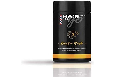 Lendan - Powder Hair Wax for Men - Dust &#39;n Rock - 10 g - Matte Wax - Texturizing Powder - with Activated Charcoal and Ginseng - Adds Volume - Absorbs Excess Oil