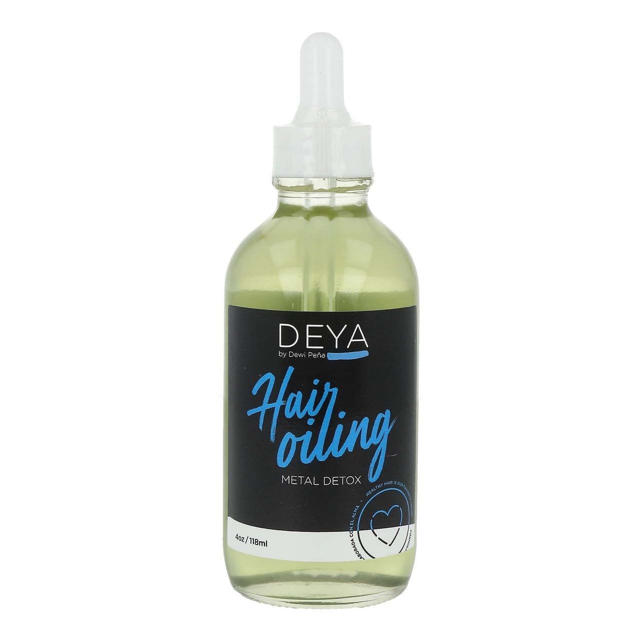 DEYA Hair Oiling, Blend of Argan, Sweet Almond, Castor, Coconut, Rosemary Peppermint Oils, Eliminates Build-Up, 4.0 fl oz (118ml)