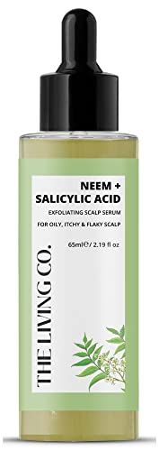 THE LIVING CO Neem Exfoliating Scalp Serum 65ml For Oily, Itchy Flaky Scalp.