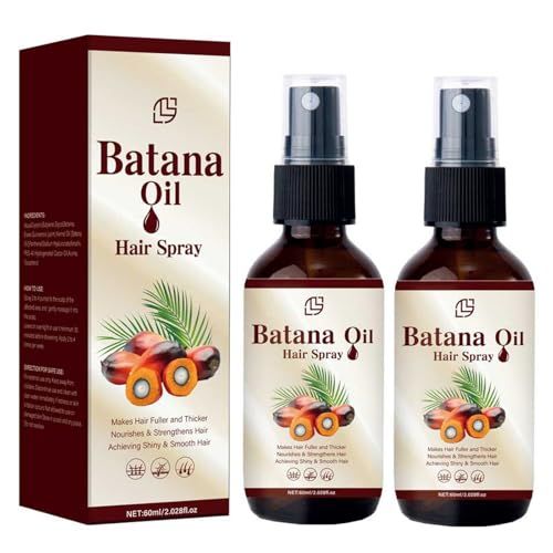 Hotiary Batana Conditioning Spray for Hair Growth, Natural Batana Oil Spray By Dr. SebiHair Care for Men Women, 2.02 fl oz, 2 pack