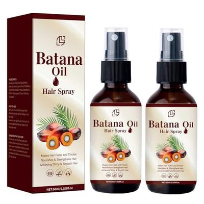 Hotiary Batana Conditioning Spray for Hair Growth, Natural Batana Oil Spray By Dr. SebiHair Care for Men Women, 2.02 fl oz, 2 pack