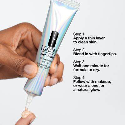 Clinique Even Better Light Reflecting Face Primer With Vitamin C Hyaluronic Acid For All Skin Types Hydrating, Lightweight Illuminating Finish, 0.5 Fl Oz