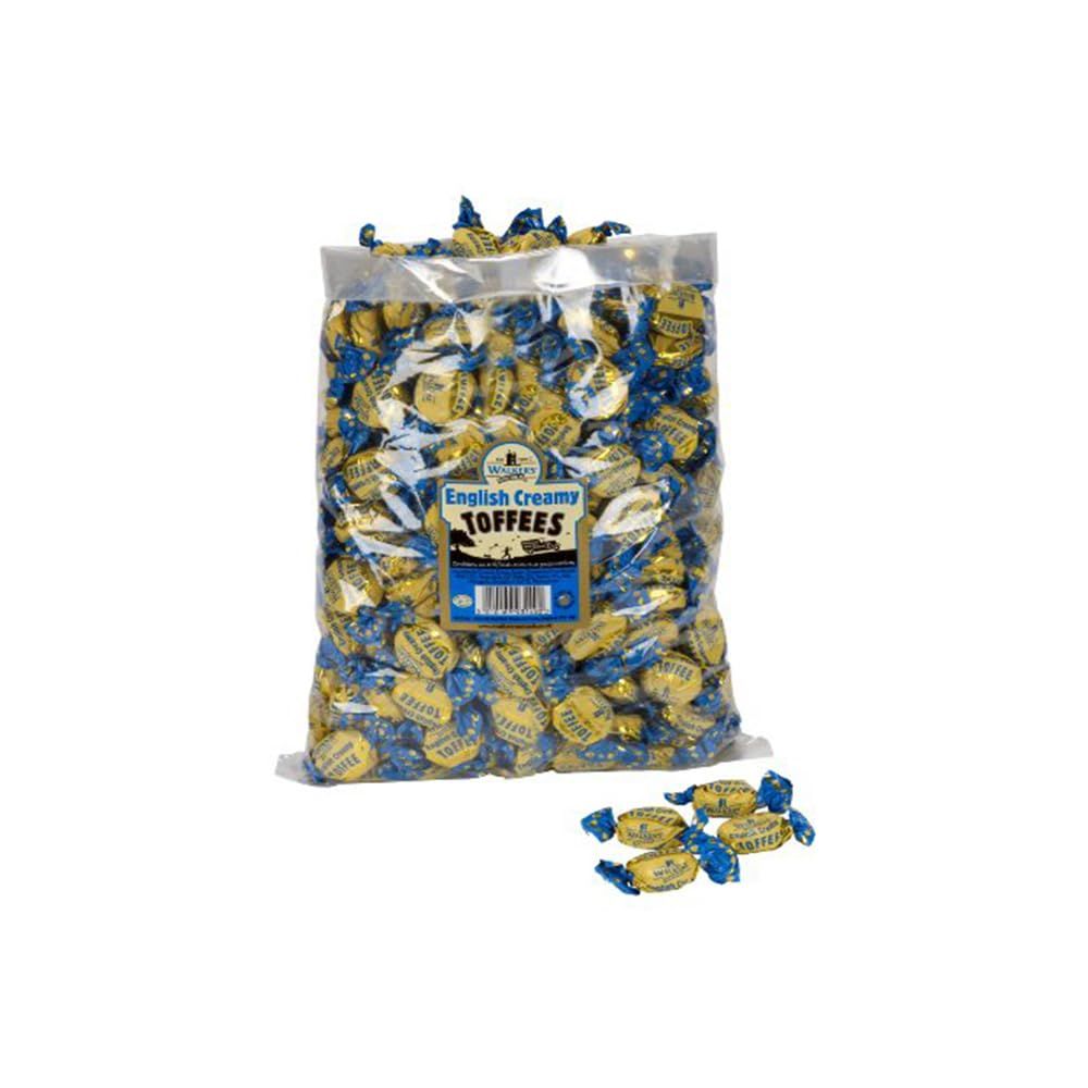 Walkers&#39; Nonsuch English Creamy Toffees with Whole Milk Butter Imported from UK Traditional British Sweets Classic English Toffee 88.18 Oz (2.5kg)