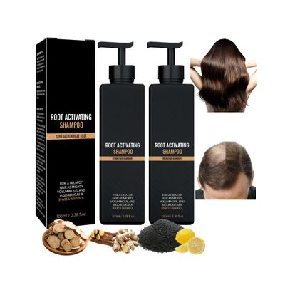 2 PCS Root Activator Hair Loss Thickening Shampoo for Hair Regrowth, Unisex, Natural Formula for Men and Women