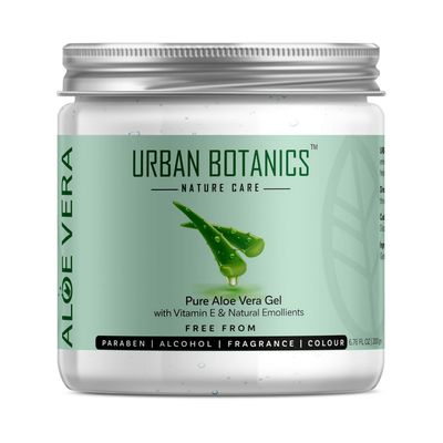 Dharma UrbanBotanics Pure Aloe Vera SkinHair Gel With Vitamin E Natural Emollients (Paraben Free), 200g