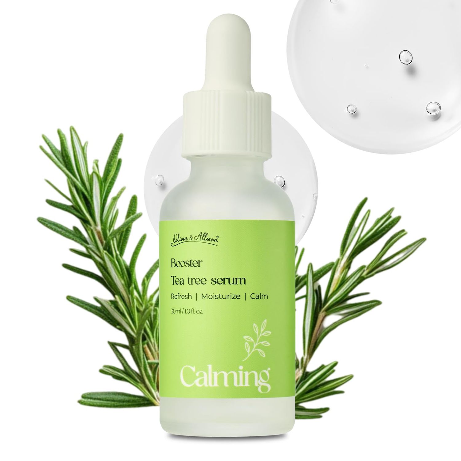 Olivia Allison Hydrolyzed Collagen Serum 1.0 fl oz - With Panthenol Hyaluronic Acid for Firming Skin Barrier Supportv