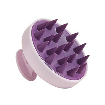 anierax Hair Scalp Massager Silicone Scalp Scrubber Shampoo Brush for Hair GrowthDandruff Removal,Head Massager Exfoliator Scalp (1x Purple)
