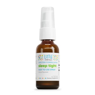 DAVINCI Labs Sleep Tight - Kids Melatonin Supplement to Support Restful Sleep and Focus - with 3mg Melatonin - Citrus Flavor - 30ml, 75 Servings