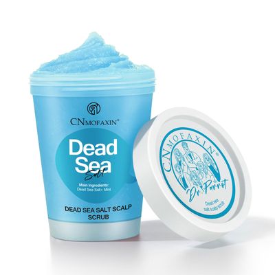 CNMOFAXIN Dead Sea Salt Scalp Scrub, Clarifying Scrub with Herbal Essences, Scalp Exfoliator for Oily Scalp, Dandruff Build-Up Remover, Itchy Scalp Relief Hair Treatment, Nourishing Detox Hair Care