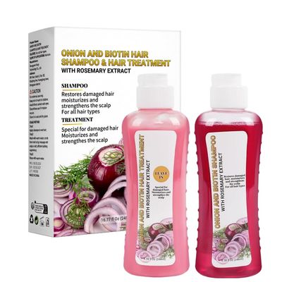Onion Biotin Rosemary Shampoo,Moisturizing Hair Care Set Silicone Free Shampoo Conditioner for Hair Loss Promotes Hair Growth Organic Onion Rosemary for All Hair Types (8.3OZ2)