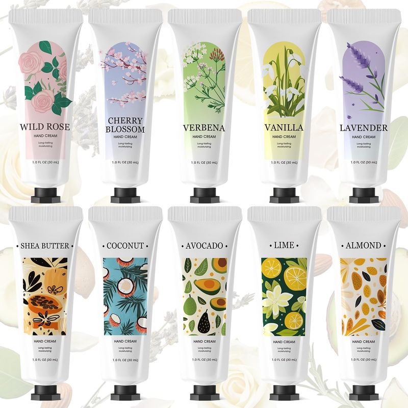 spa luxetique 10 Pack Hand Cream Gifts Mothers Day Gifts for Mom Hand Lotion for Dry Cracked Travel Size Mini Moisturizing Lotion for Women Appreciation Gifts 10 x 1.0 oz30ml