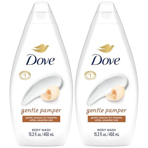 Dove Body Wash, Gentle Pamper 2-Pack - Soothing Moisturizing Cleanser for Soft Skin, 15.22 Oz Ea