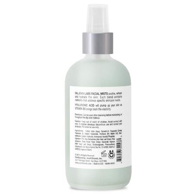 Valjean Labs Face Mist - Hydrate Hyaluronic Acid Vitamin B5 Helps to Hydrate and Plump Skin and Restore Elasticity Paraben Free, Cruelty Free, Made in USA (4 oz)