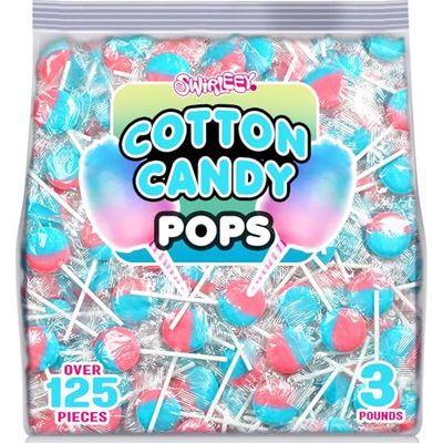 Pink and Blue Lollipops - 3 Pounds - Cotton Candy Suckers - Gender Reveal Candy Favors - Baby Shower Party