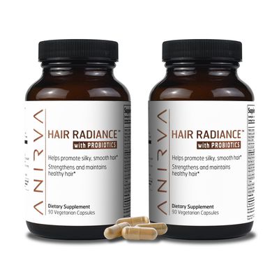 ANIRVA Hair Growth Supplement for Thicker Stronger Hair, Hair Loss Vitamins - Biotin, Horse Tail Extract 20 Other Ingredients, Dermatologist Recommended. 2 Months Supply, 180 Count (2 Pack)