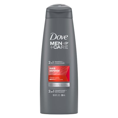 Dove MenCare 2 in 1 Shampoo and Conditioner for Clean Hair Defense Shampoo and Conditioner for Stronger, Healthy Hair Everyday 12 oz