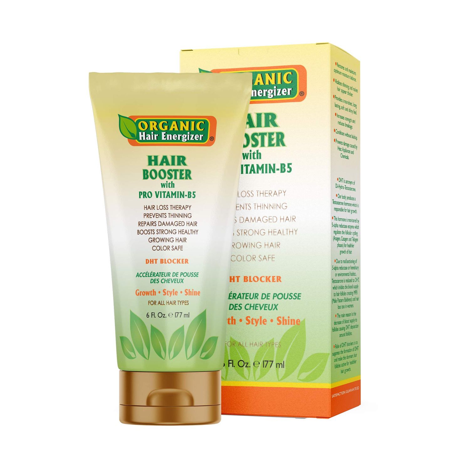 Organic Hair Energizer Hair Booster (6 fl oz) - Unscented - Unisex-Adults