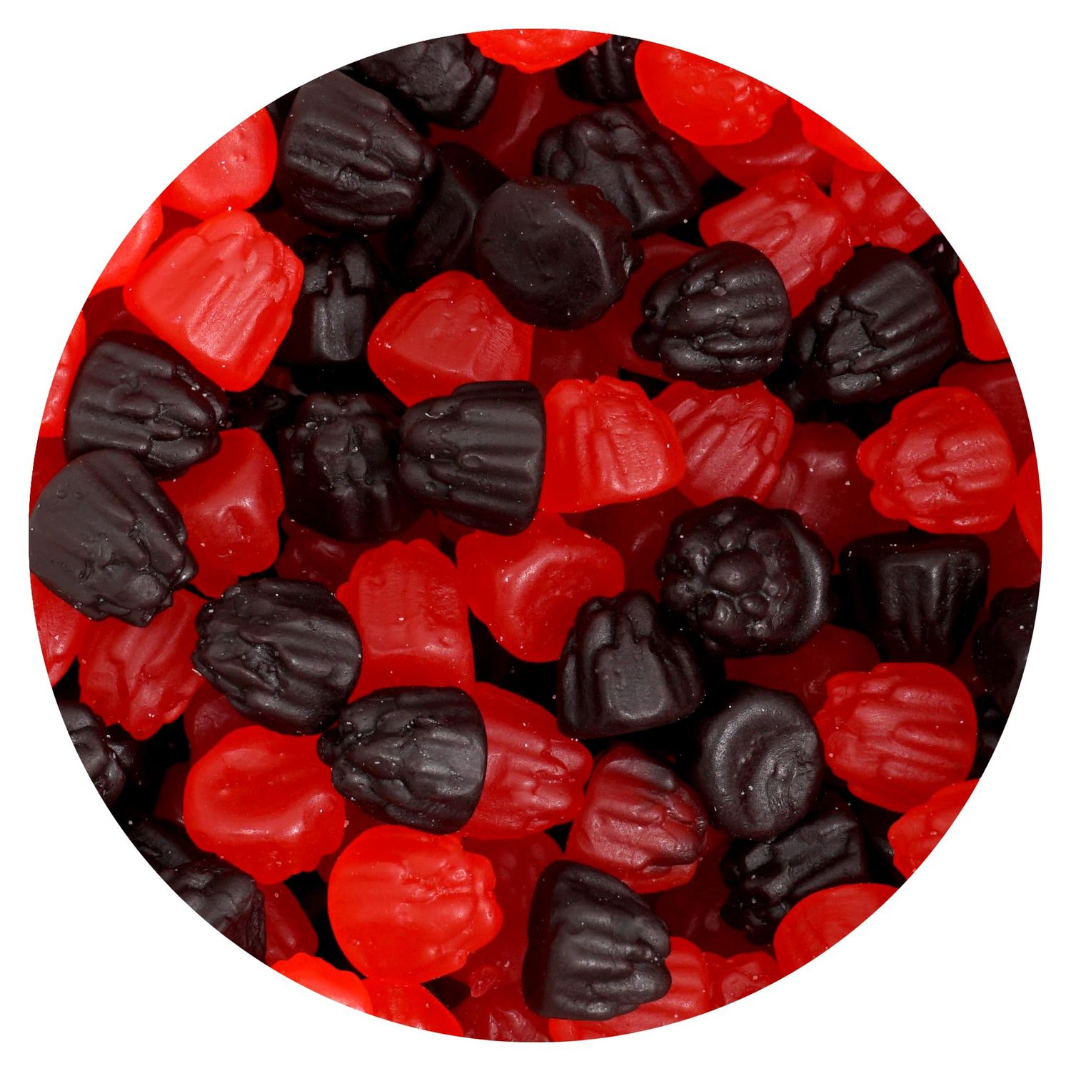Raspberry Blackberry Gummies, 1 Pound Bulk Bag, The Hampton Candy Company