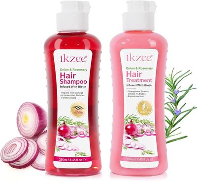 Biotin Rosemary Shampoo with Onion for Hair Growth - Strengthens, Thickens Nourishes - Anti-Hair Loss, Paraben-Free, Silicone-Free Formula 250-250 ML